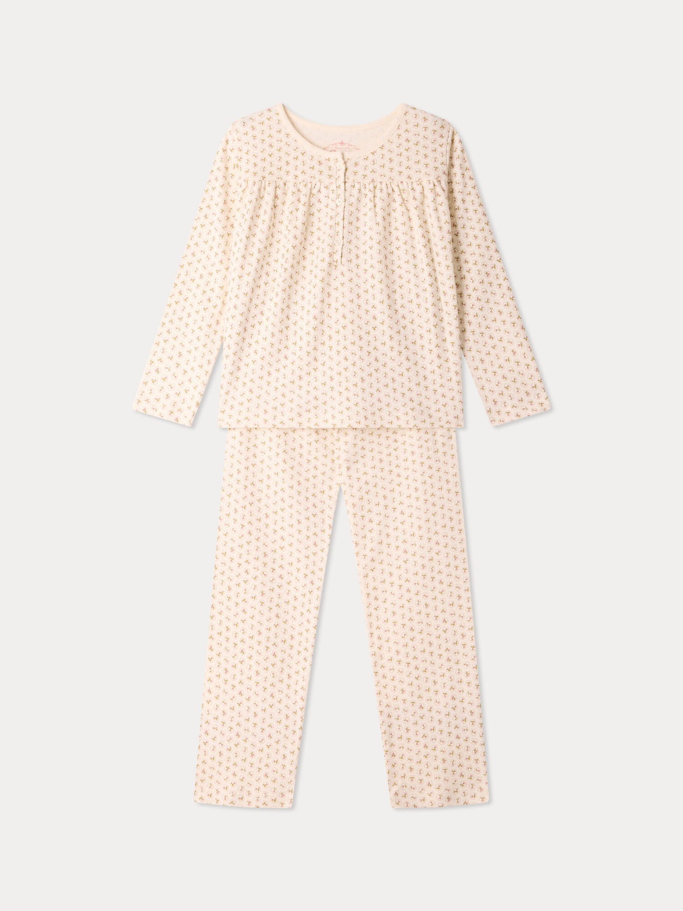 Bellina cherry print organic cotton pyjamas
