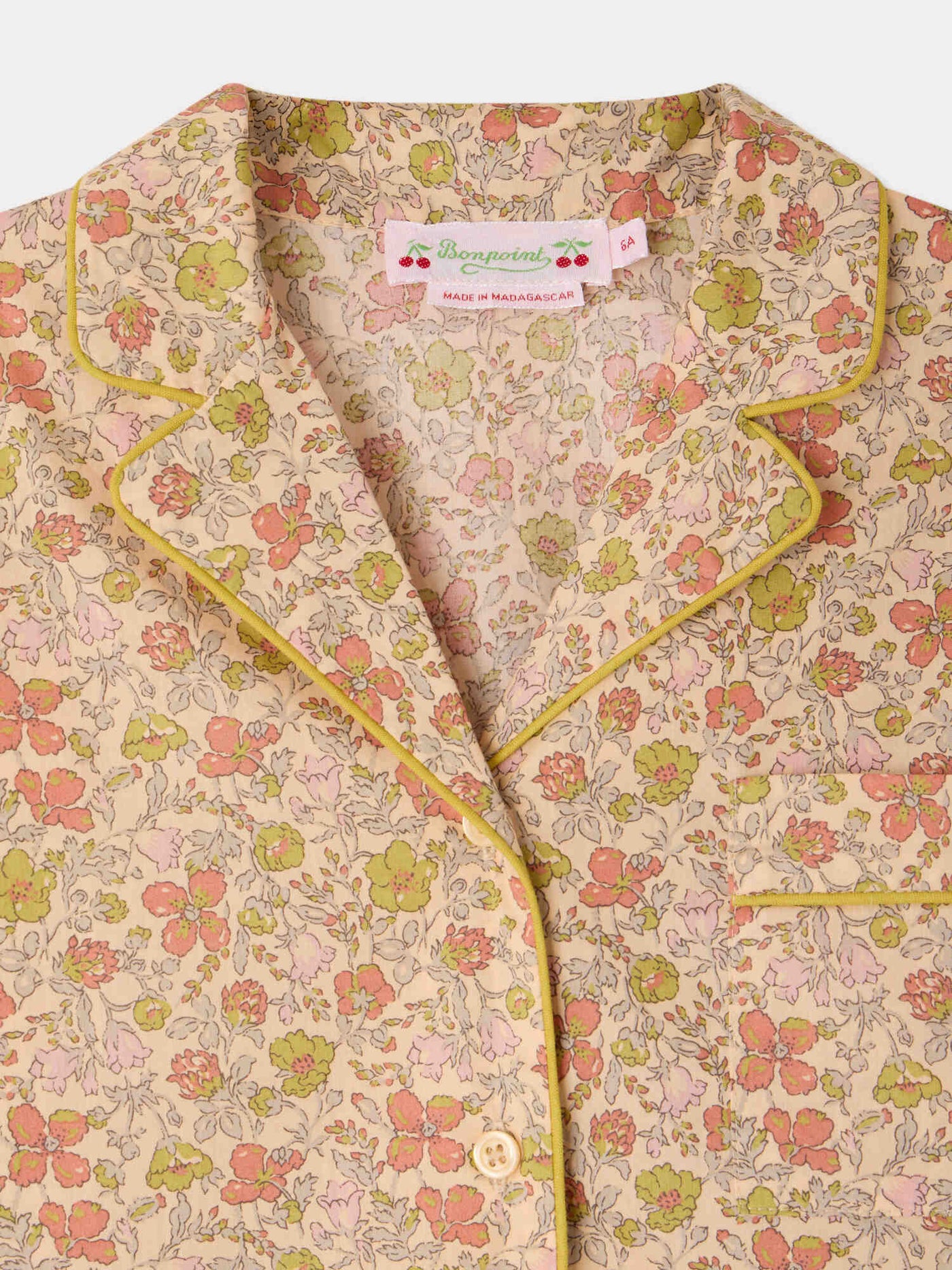 Pyjama chemise Dormeur en tissu Liberty en coton biologique