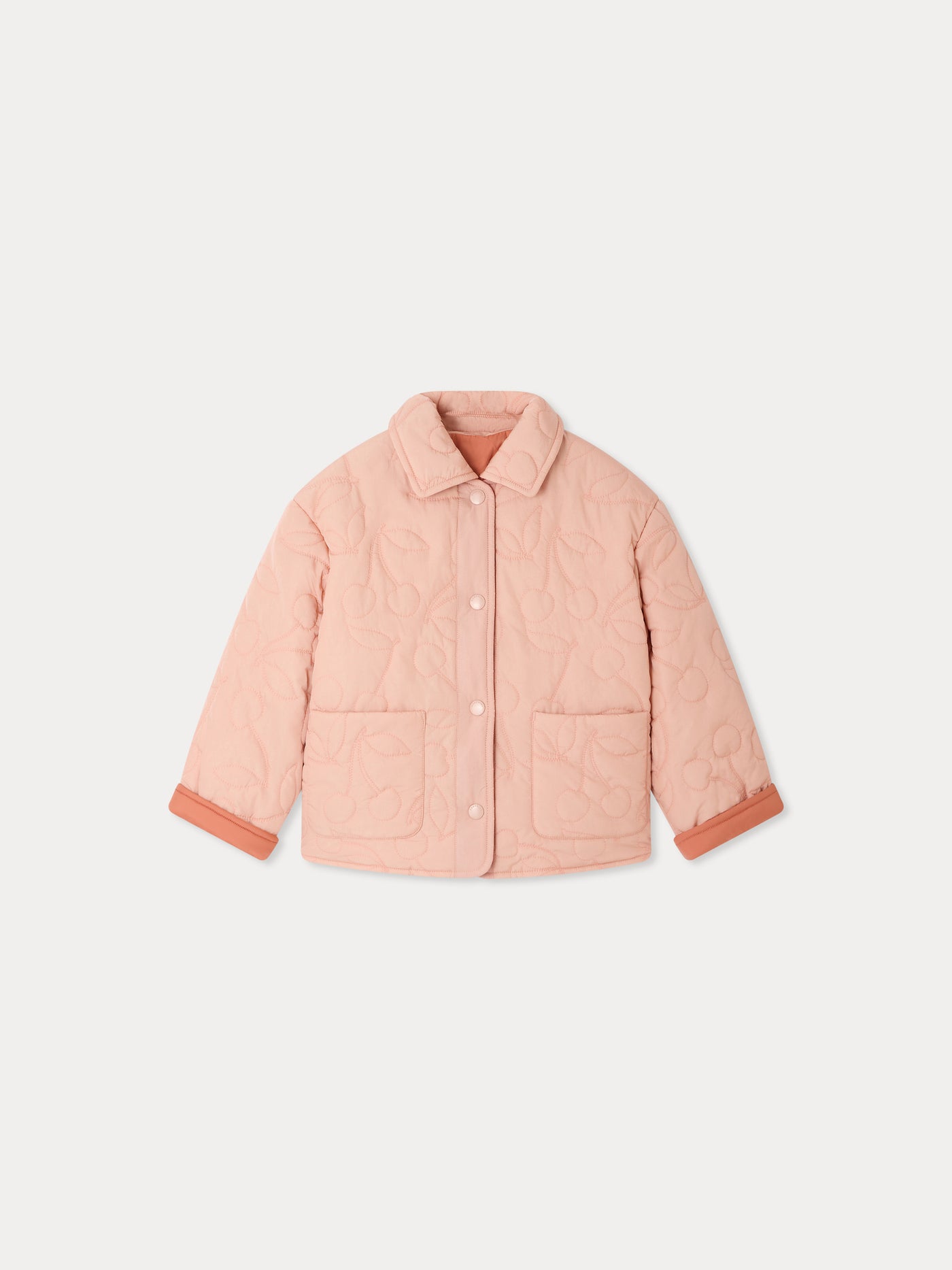 Veste Molly réversible et matelassée cerises