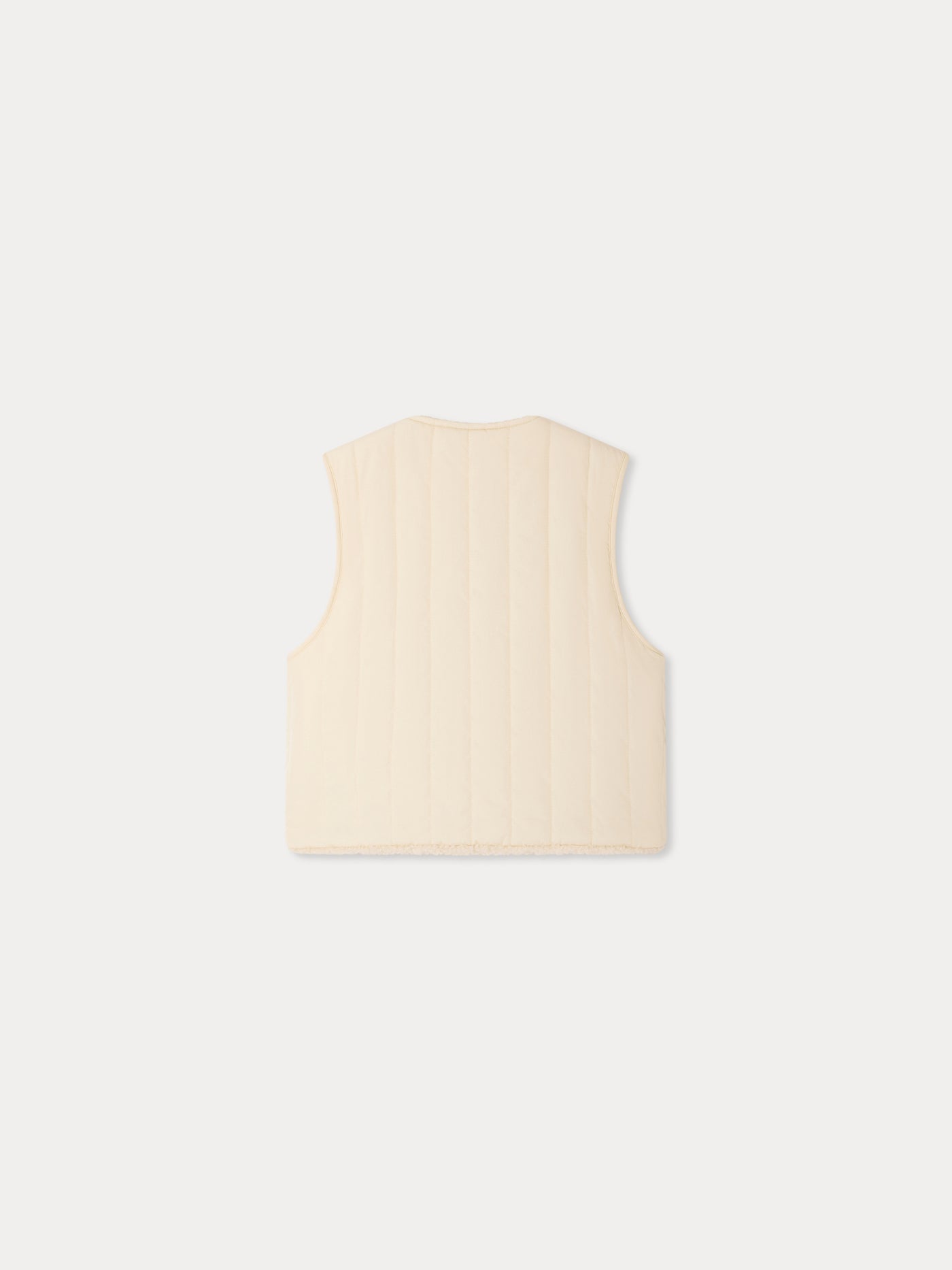 Veste réversible Maya sans manche en fausse fourrure