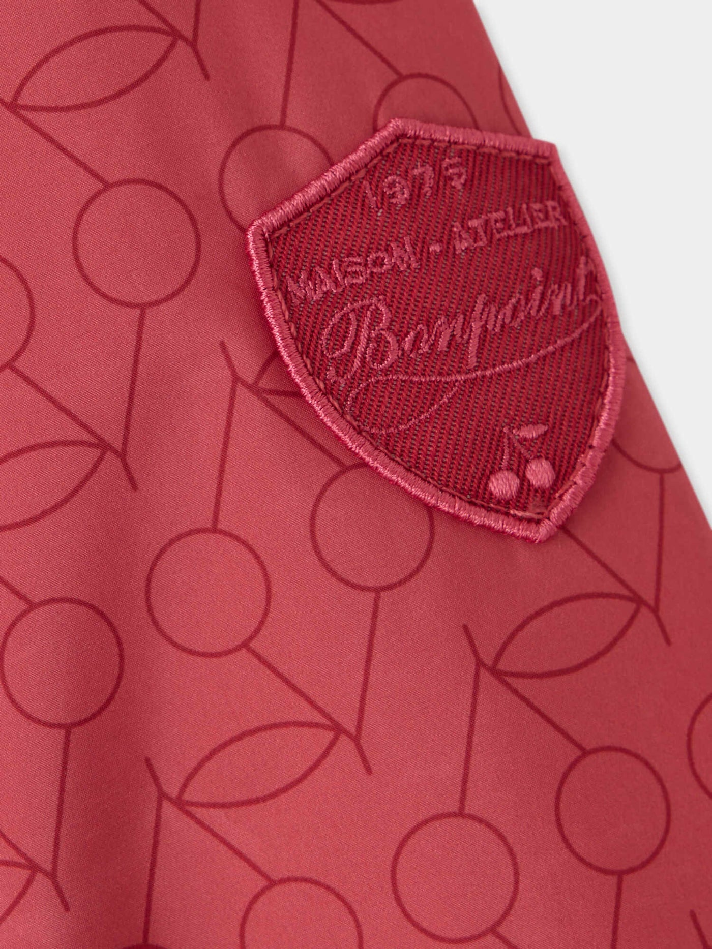 Jacke Marguerite wasserabweisend mit Kirsch-Print