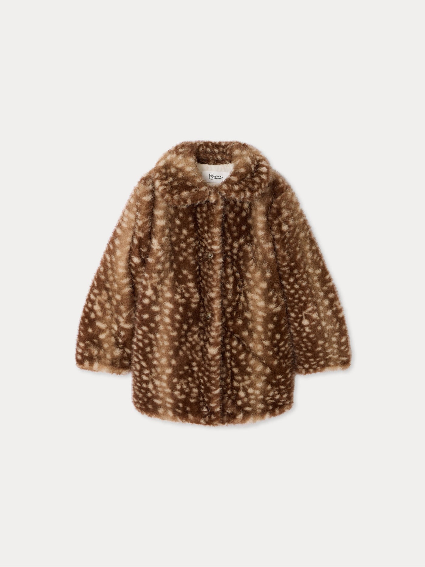 Manteau Doogie à motif faon en fausse fourrure