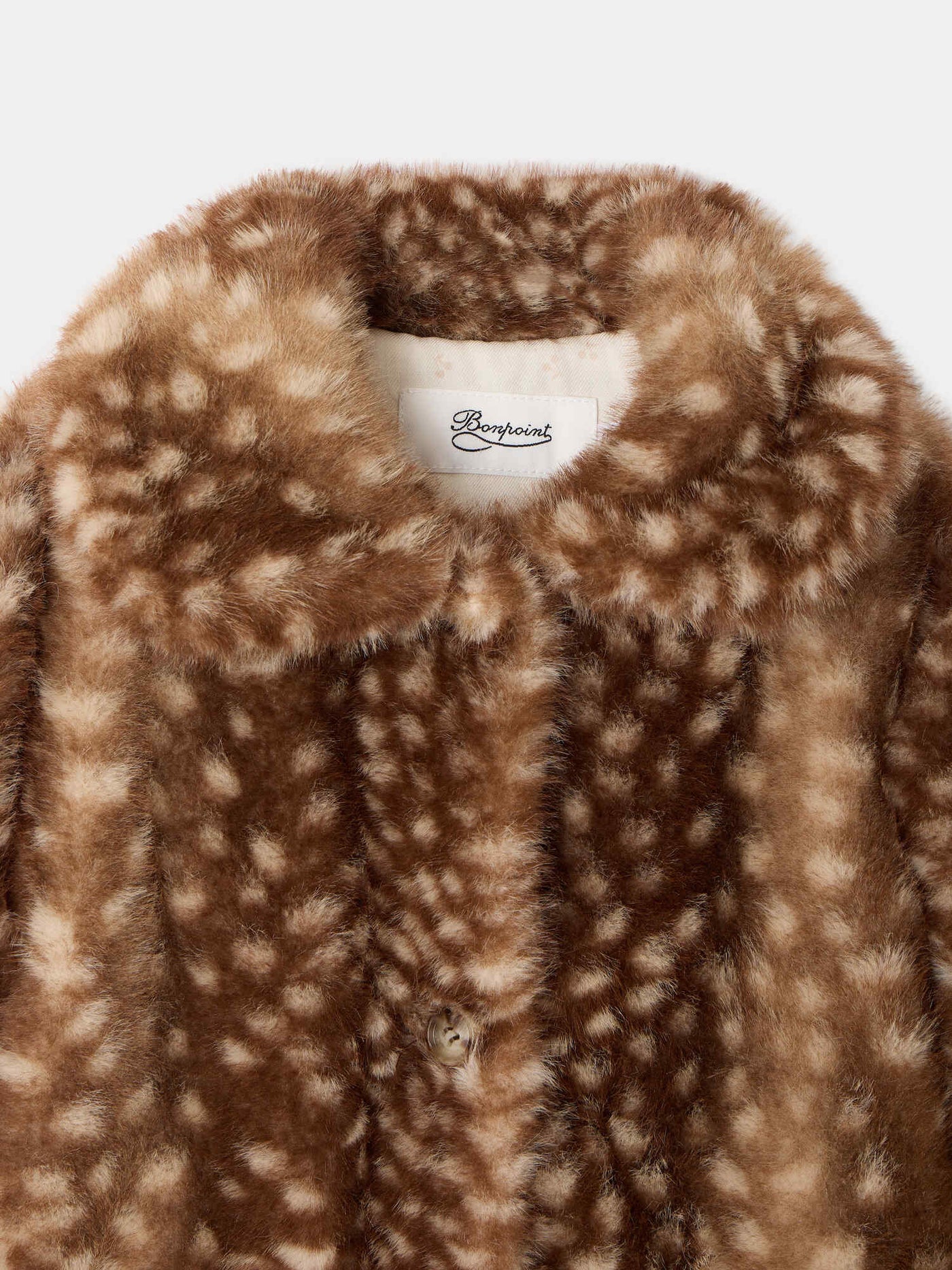 Manteau Doogie à motif faon en fausse fourrure