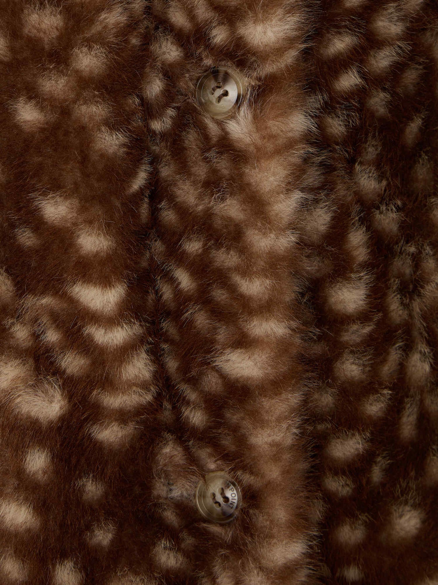 Manteau Doogie à motif faon en fausse fourrure