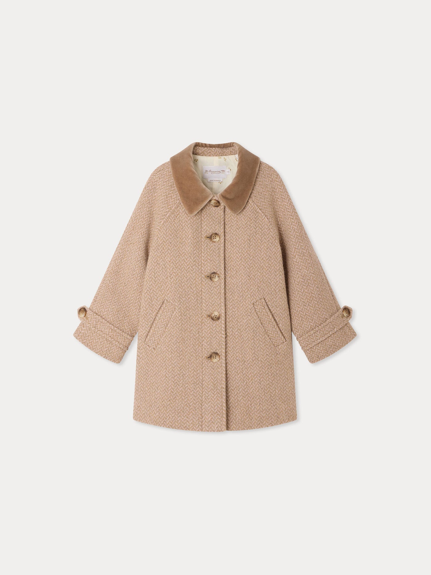 Manteau Jiba col velours et doublure ouatinée