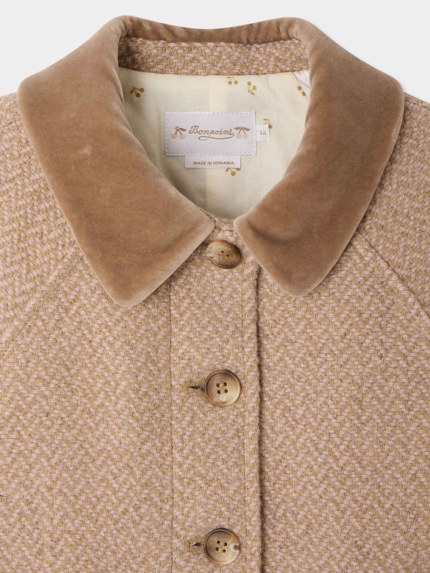 Manteau Jiba col velours et doublure ouatinée
