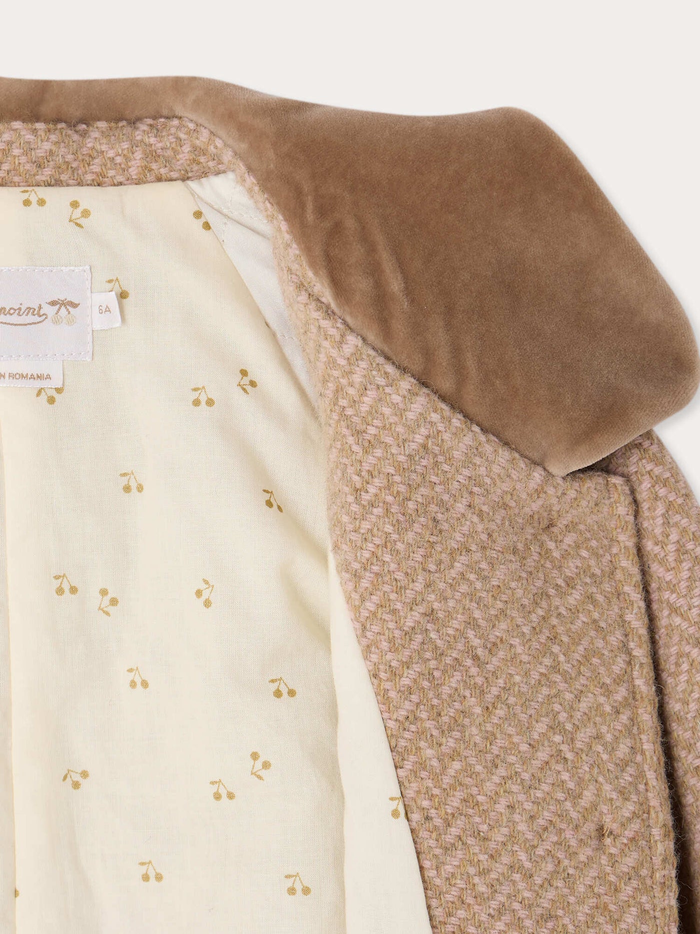 Manteau Jiba col velours et doublure ouatinée