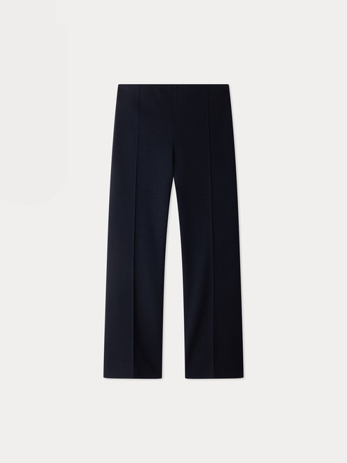 Meriem-Hose mit weitem Bein und gerippten Falten