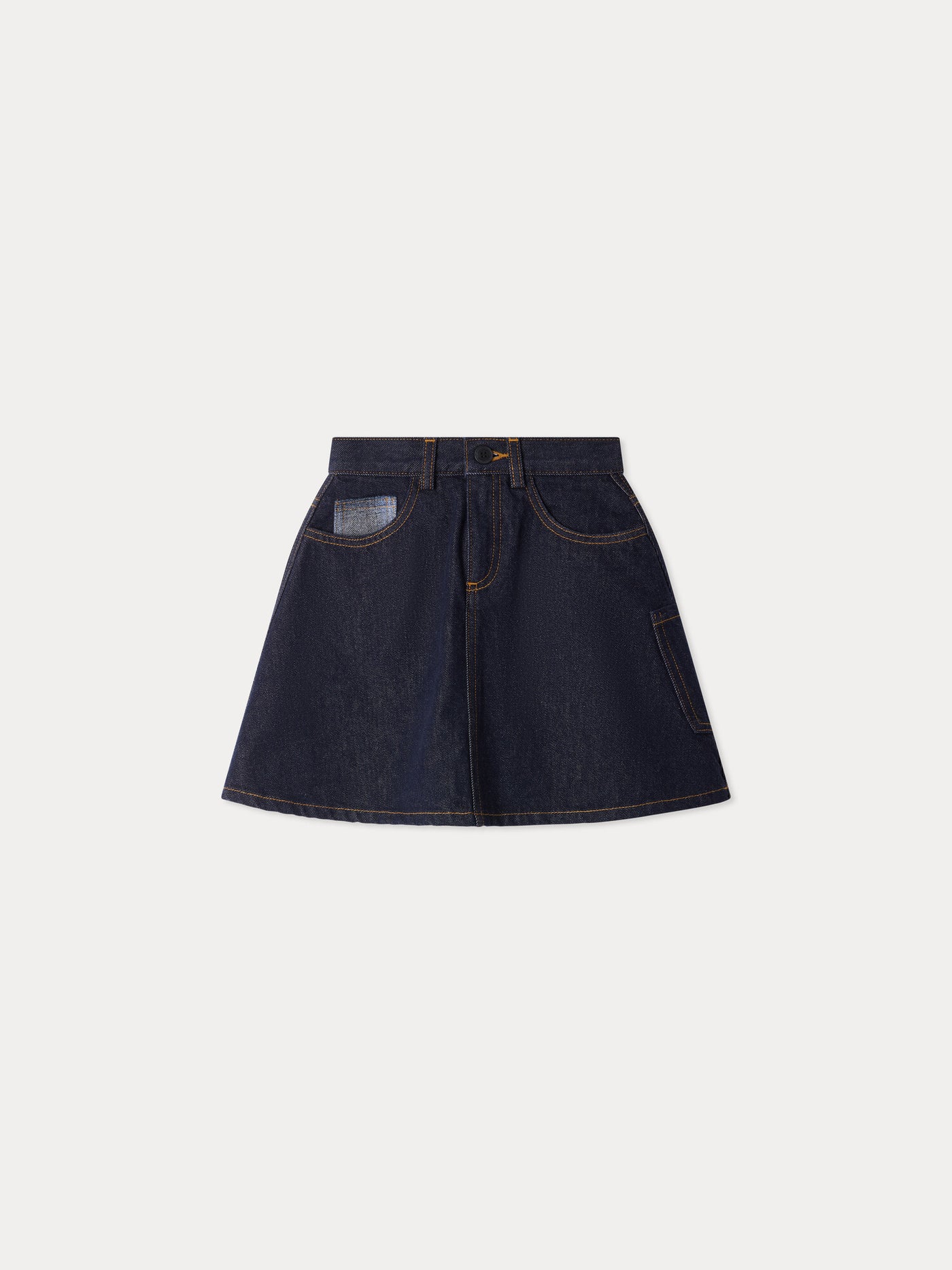 Bonpoint x Maison Kitsuné jupe denim Minnah en coton biologique