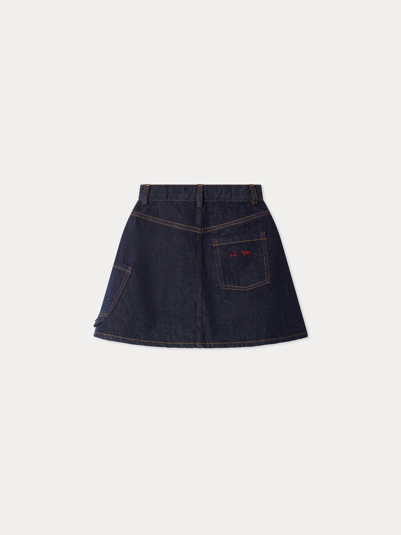 Bonpoint x Maison Kitsuné jupe denim Minnah en coton biologique