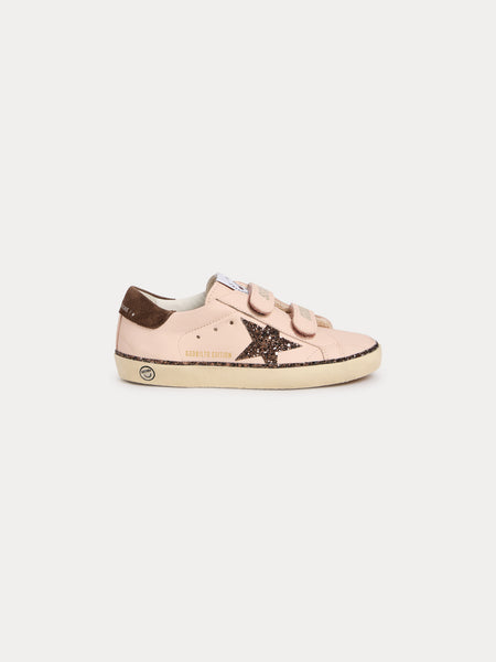 Bonpoint x Golden Goose baskets enfant Old School rose pâle