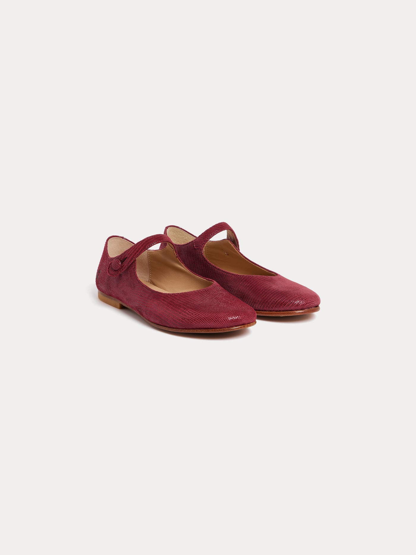 Ella Ballerinas aus bordeauxrotem Leder