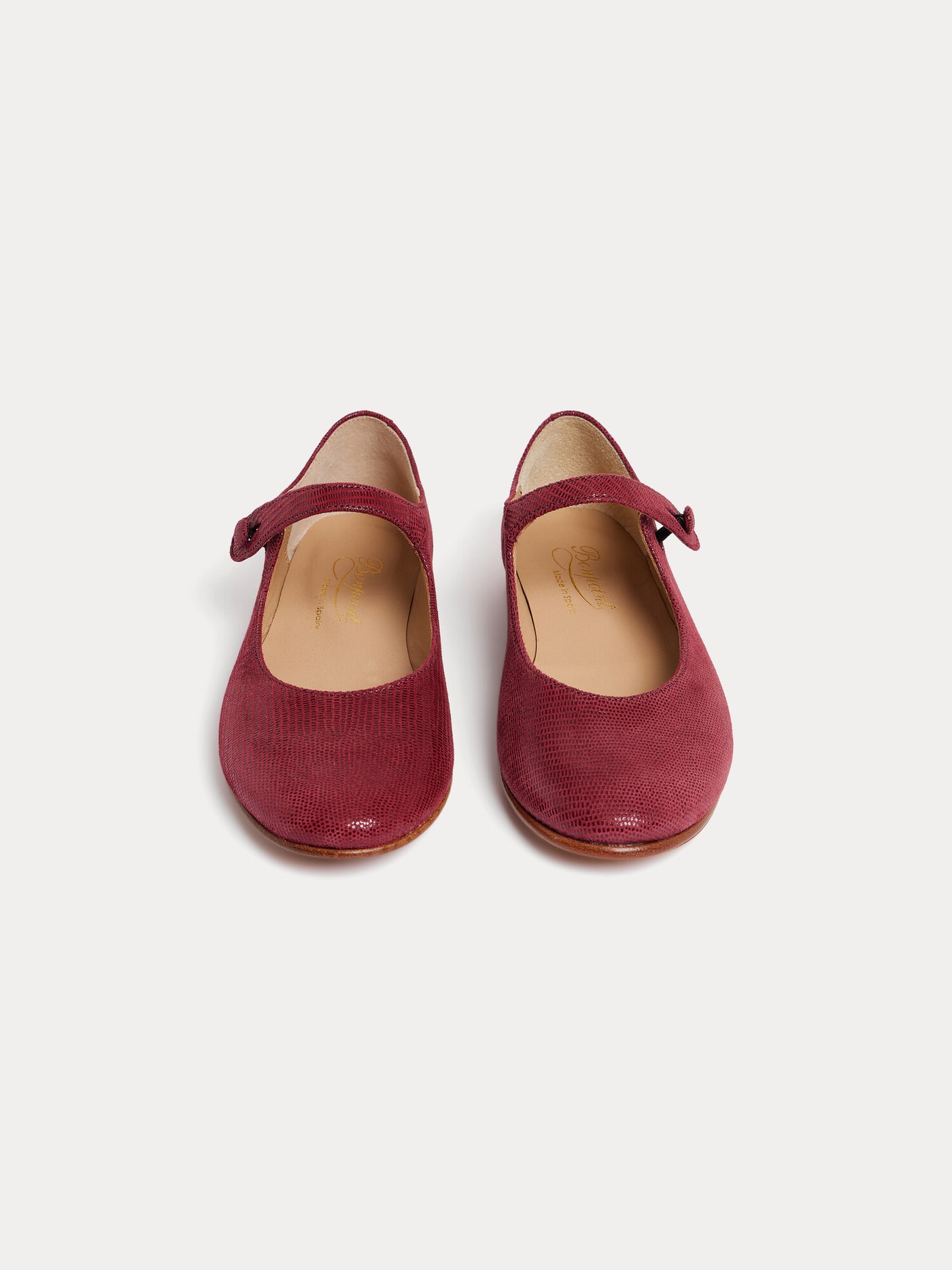 Ella Ballerinas aus bordeauxrotem Leder