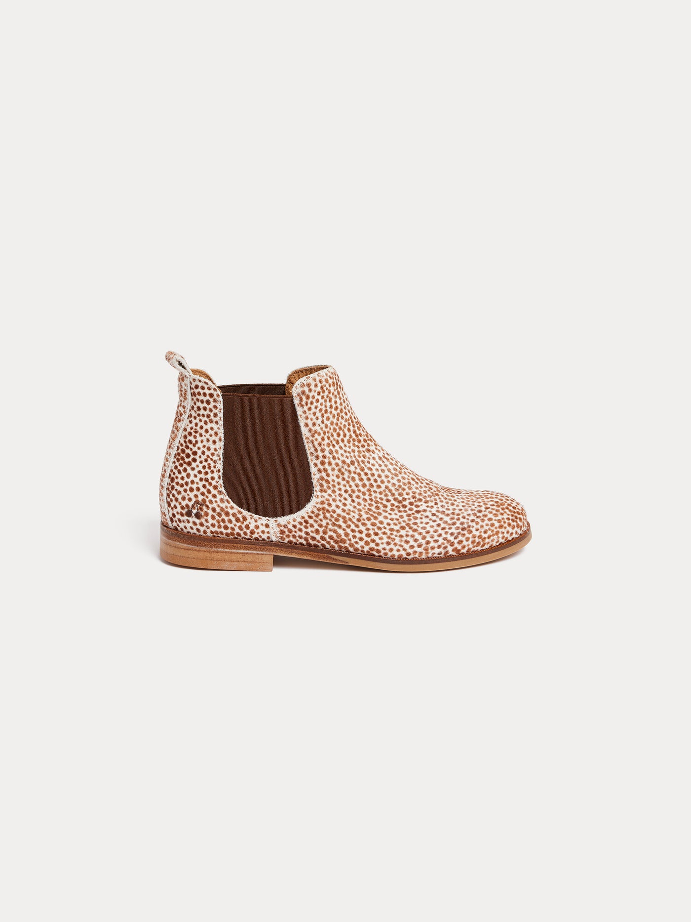 Botas Patty de pelo moteado bordado de piel