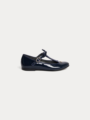 Joyce Ballerinas aus mitternachtsblauem Leder