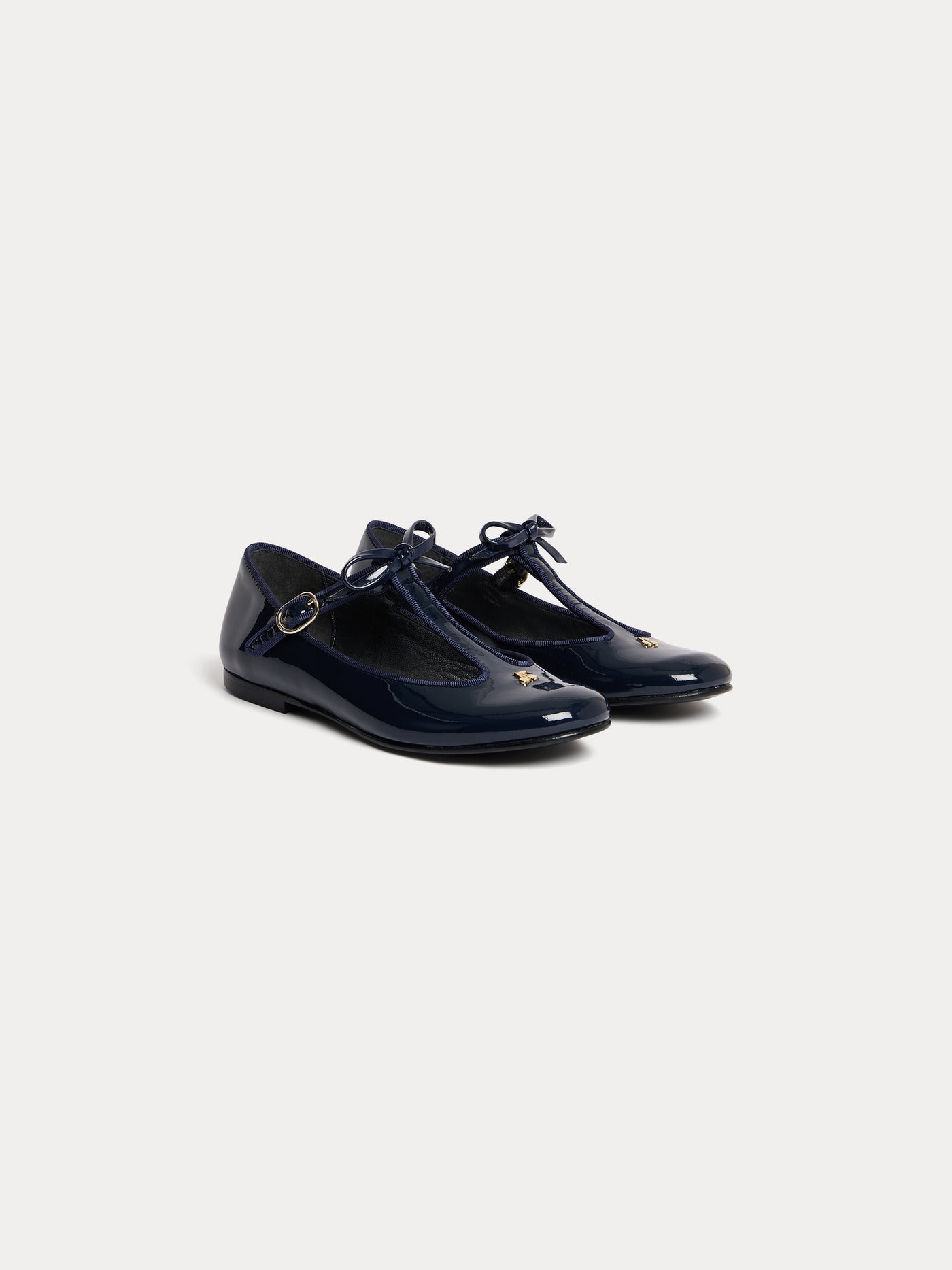 Ballerine Joyce in pelle blu notte