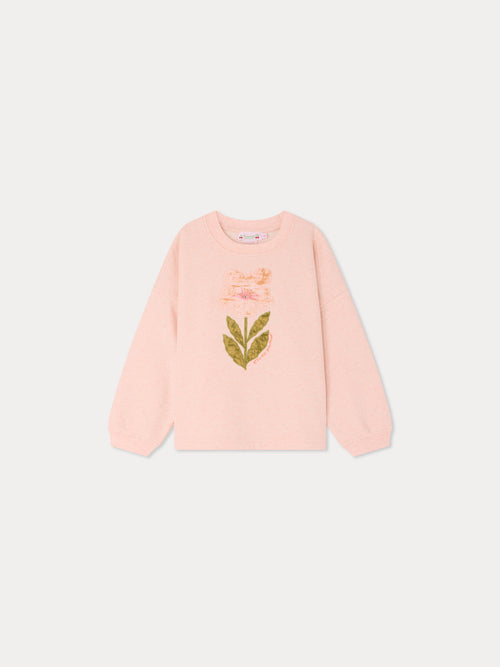 Sweatshirt Myla imprimé fleur en coton biologique