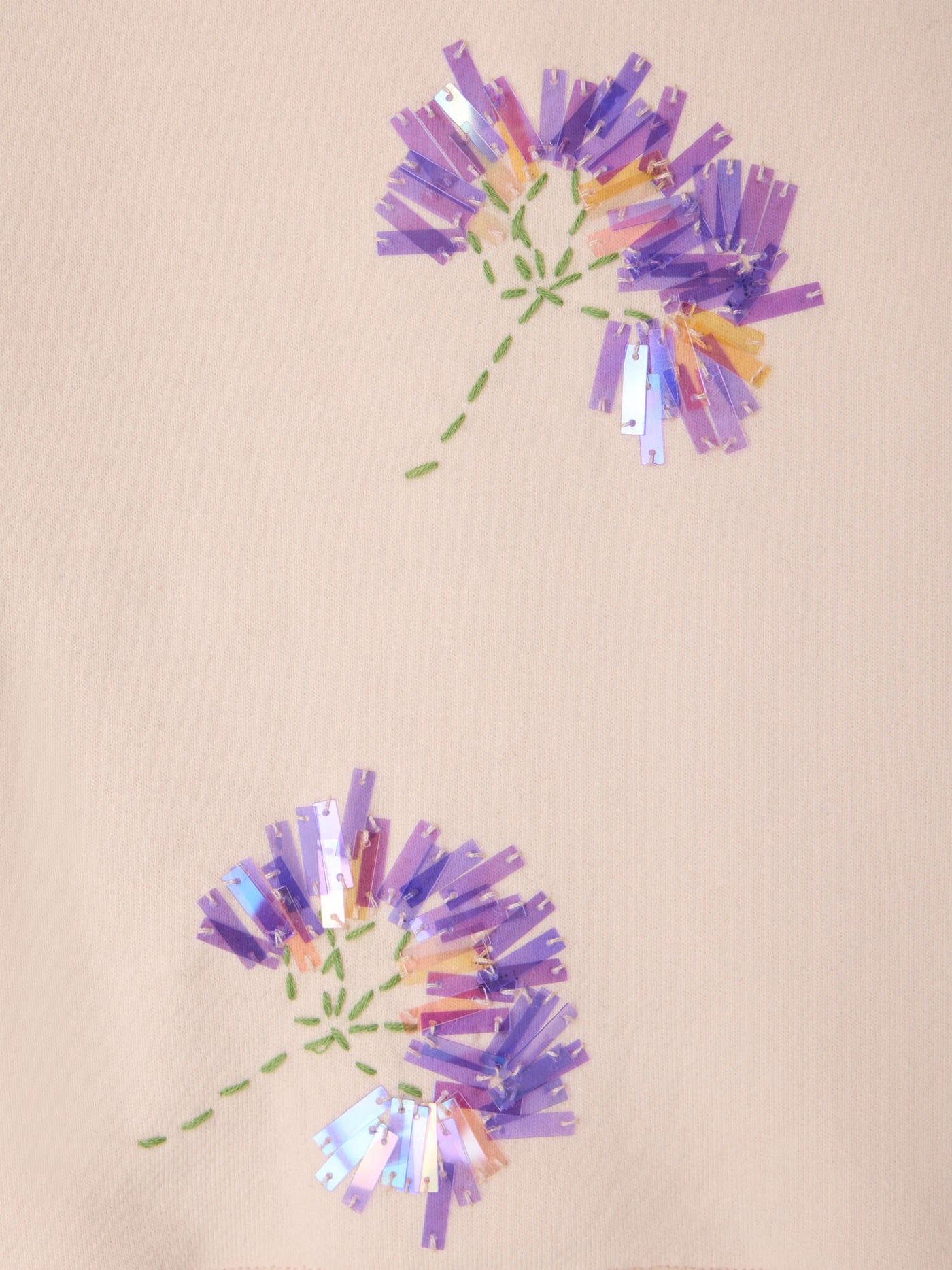Bonpoint x MoMA Sweatshirt Minet mit Blumen und Perlen aus Bio-Baumwolle