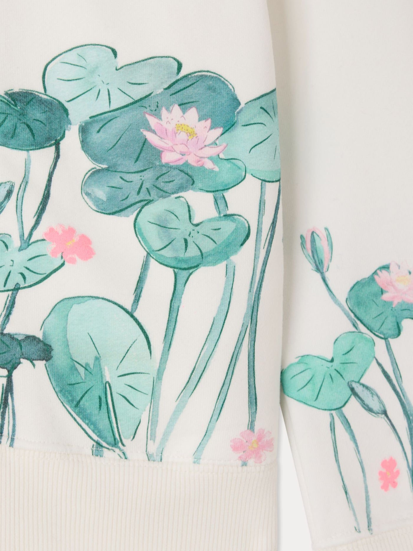 Bonpoint x MoMA Sweatshirt Talent mit Seerosen-Print aus Bio-Baumwolle