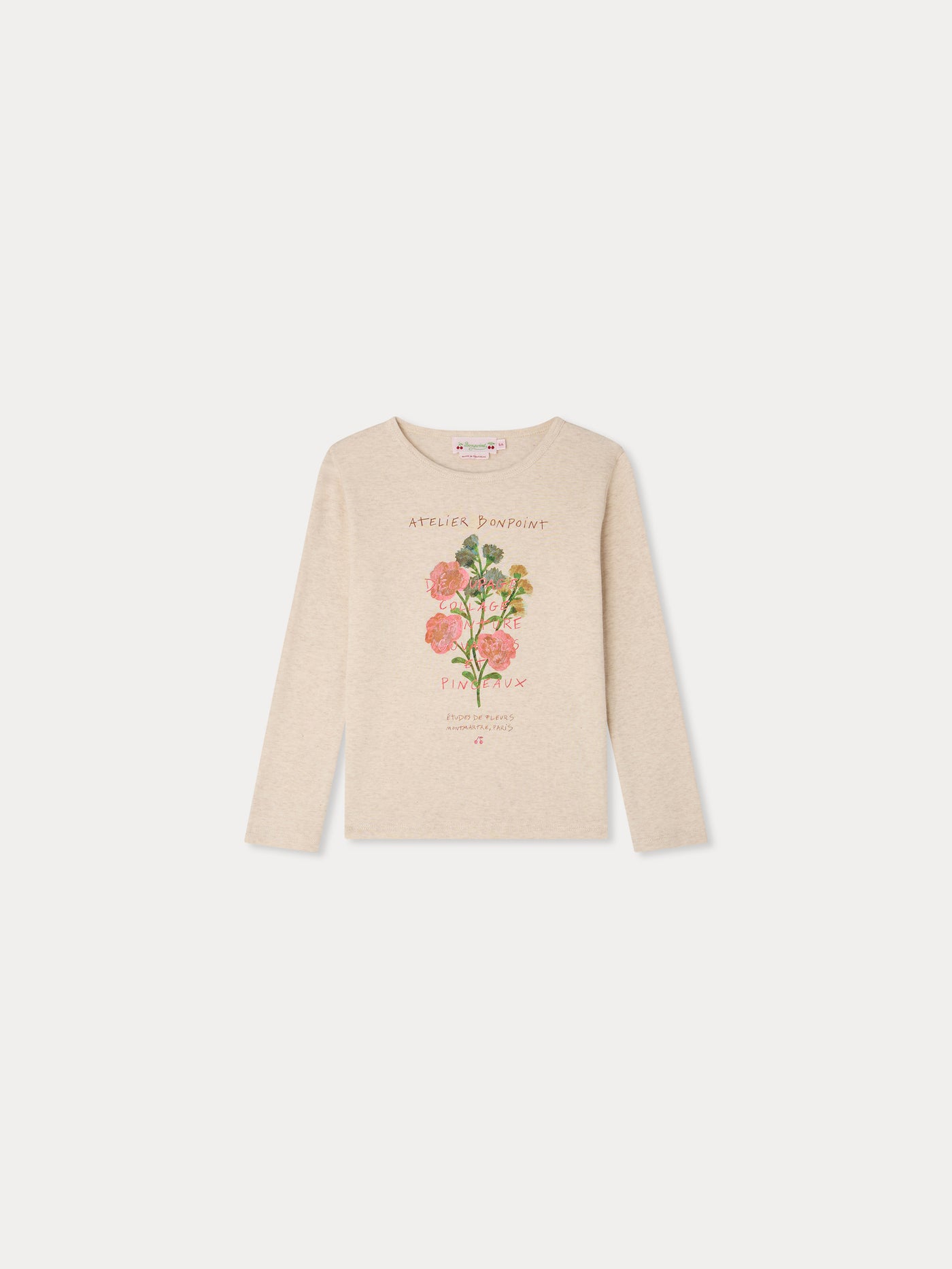 Tidjiane t-shirt with flower print in organic cotton