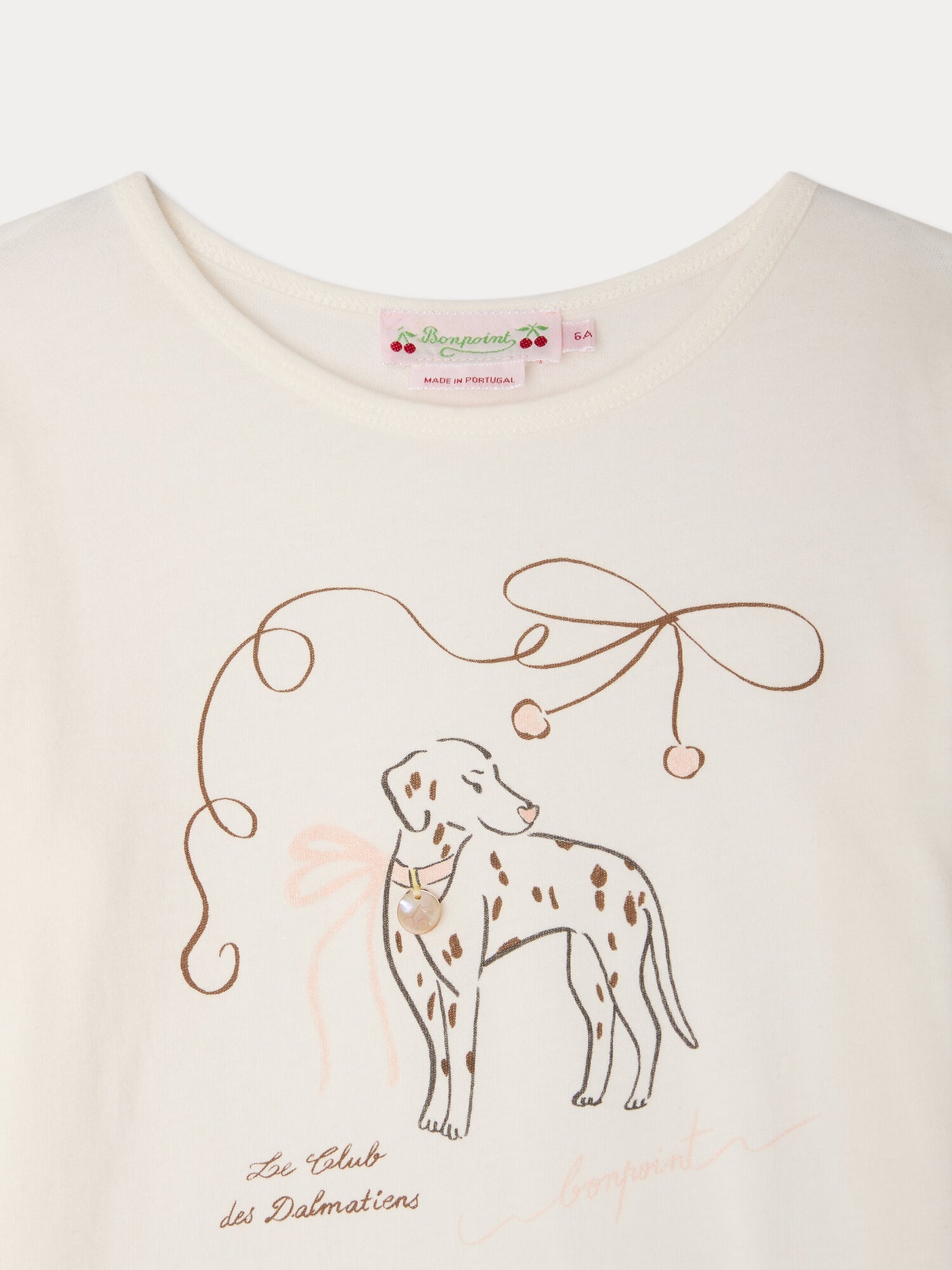 T‑shirt Tidjiane imprimé dalmatiens en coton biologique