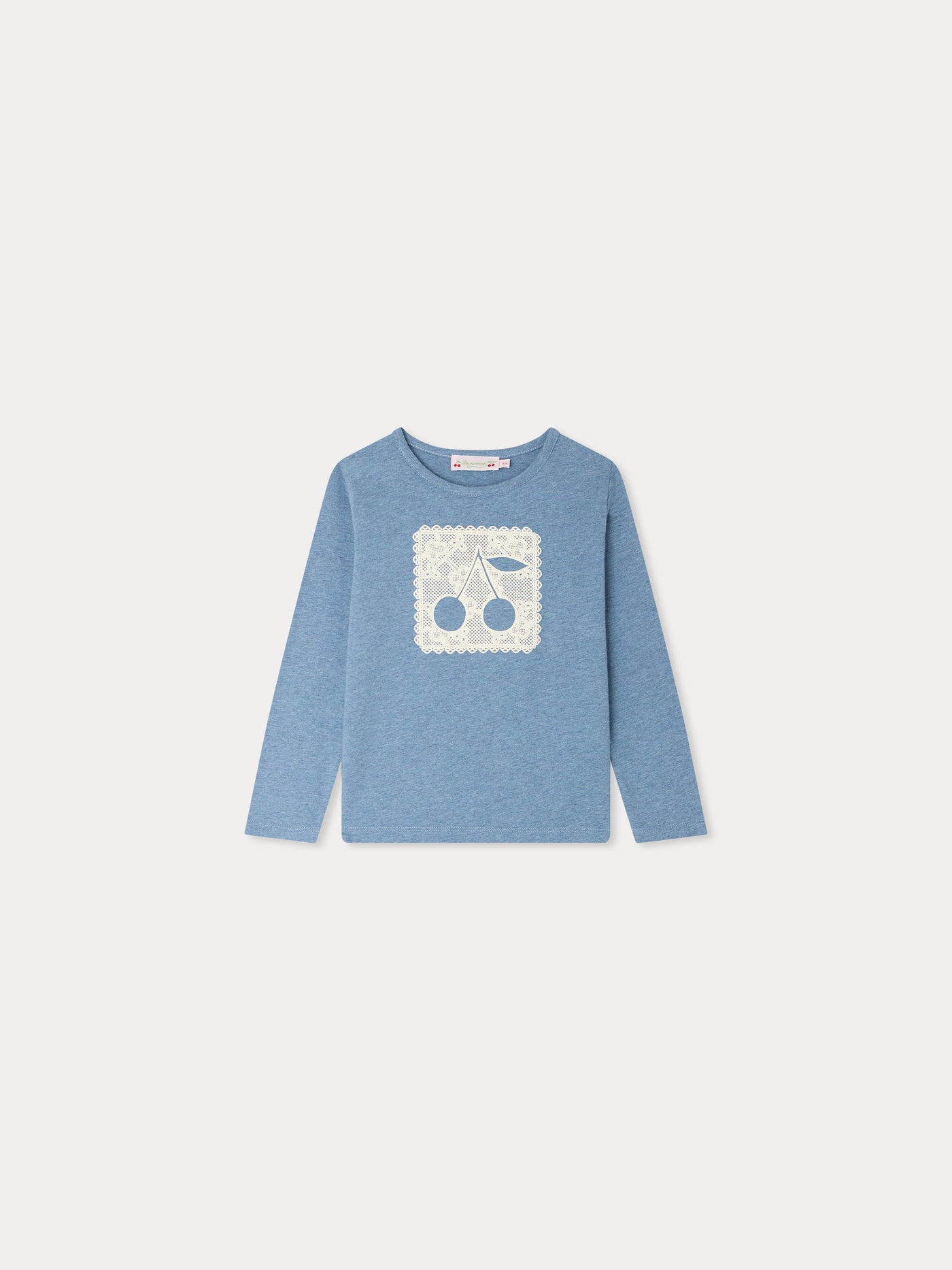 Tidjiane T-Shirt mit Kirsch-Deckchen-Print aus Bio-Baumwolle