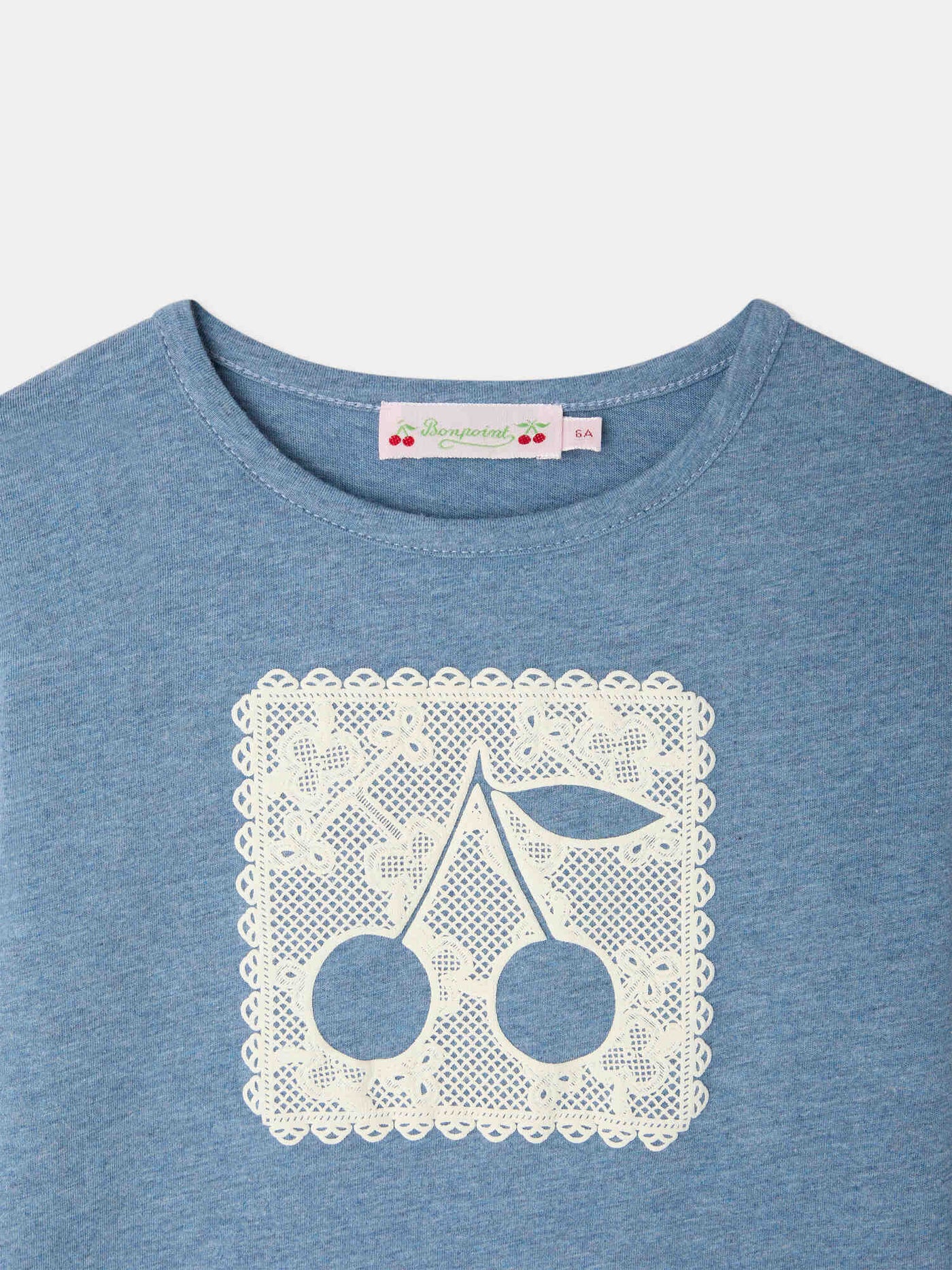Tidjiane T-Shirt mit Kirsch-Deckchen-Print aus Bio-Baumwolle