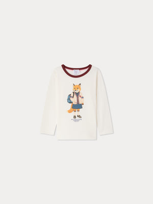Bonpoint x Maison Kitsuné t-shirt Magali imprimé renard