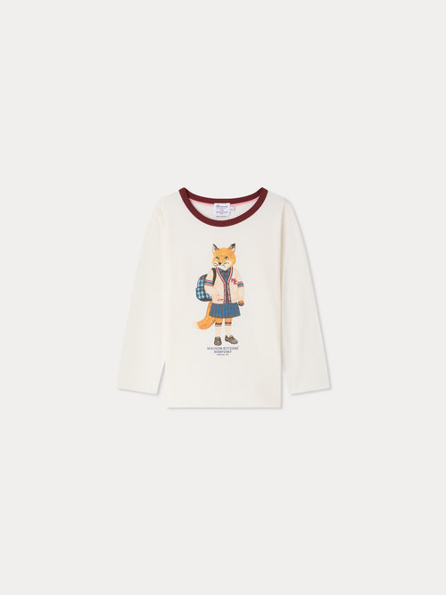 Bonpoint x Maison Kitsuné T-Shirt Magali mit Fuchsprint