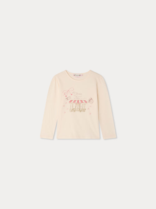 Gracieuse-T-Shirt mit Journée-à-Paris-Druck aus Bio-Baumwolle