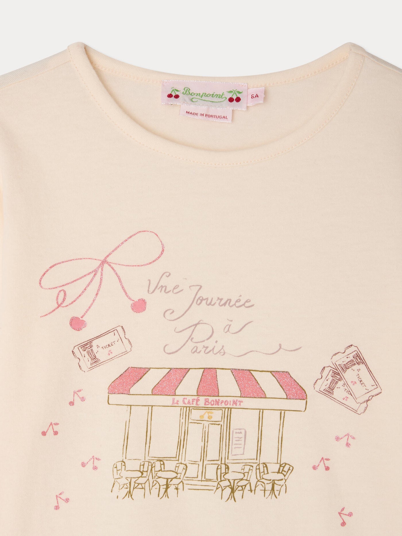 Camiseta Gracieuse con estampado Journée à Paris en algodón orgánico