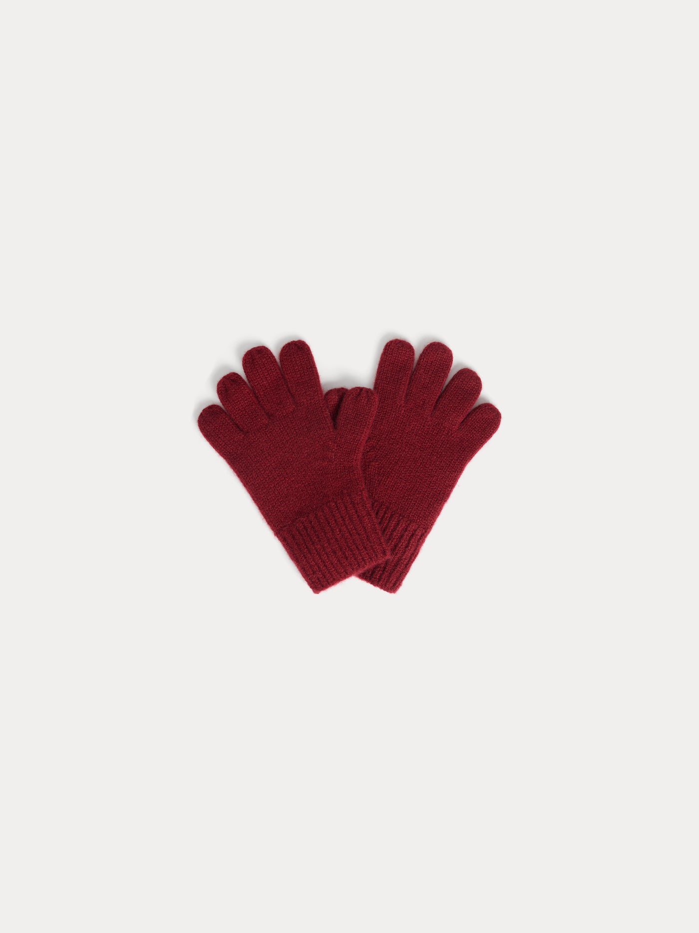 Birk burgundy cashmere gloves