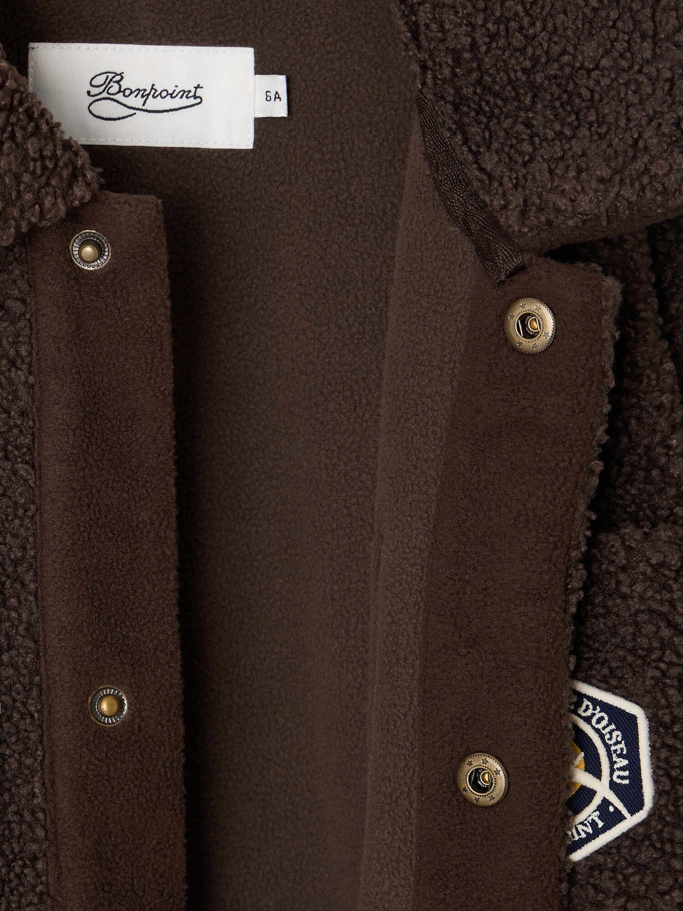 Markel cardigan in sherpa fleece