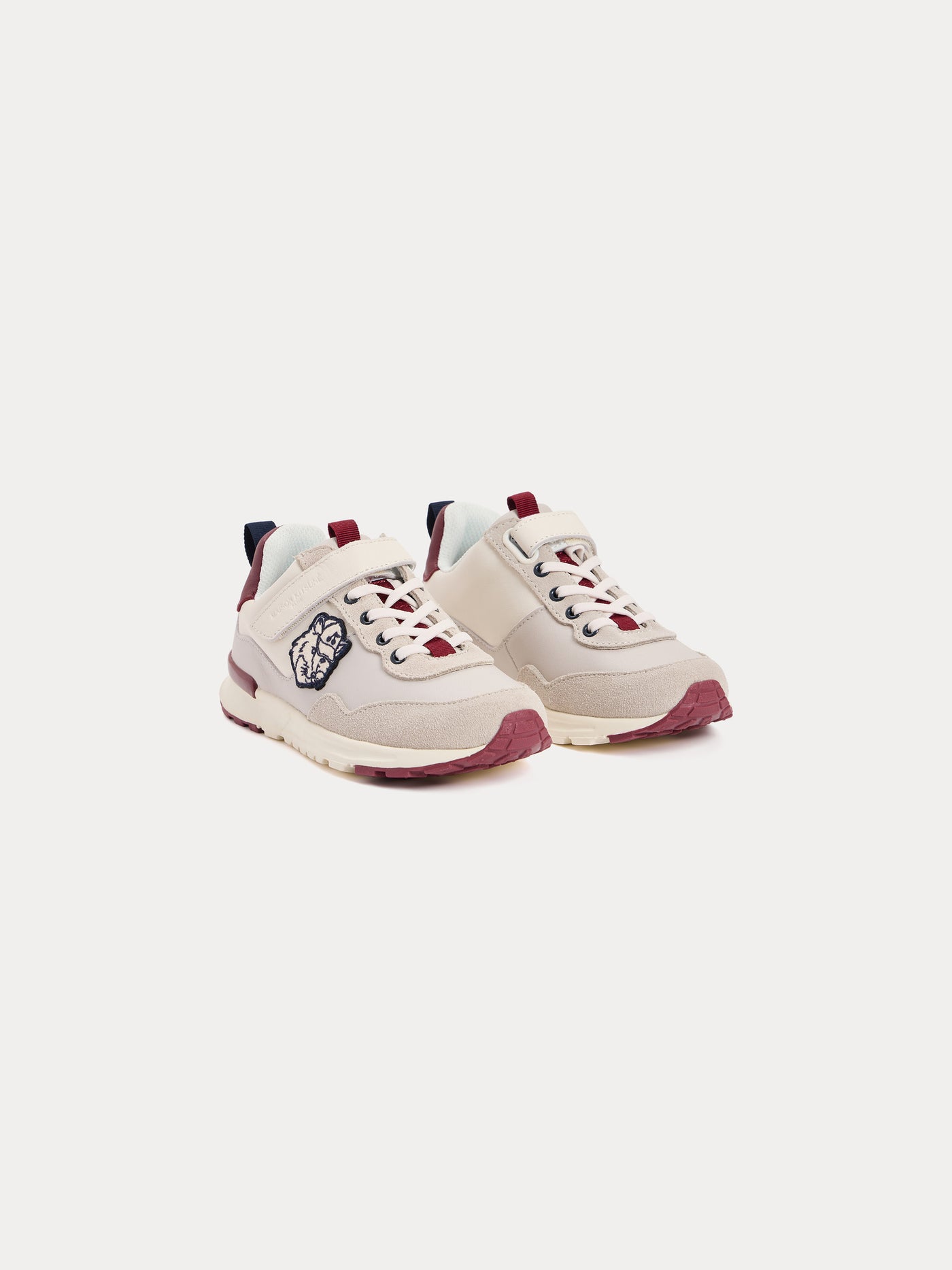 Bonpoint x Maison Kitsuné Geno Sneaker mit Fuchs-Patch aus Leder