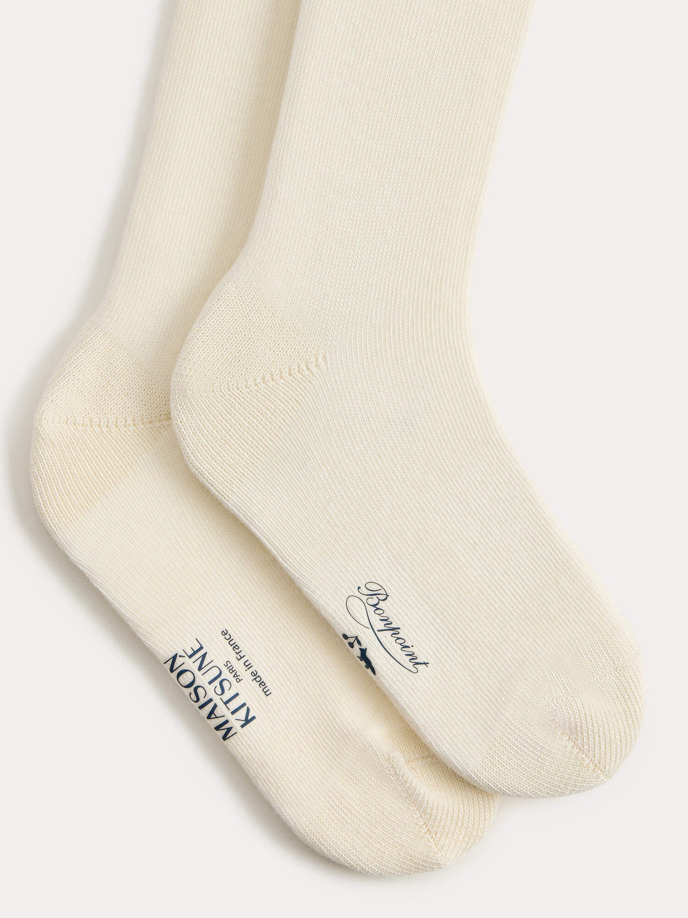 Bonpoint x Maison Kitsuné calzini Mian con motivo volpe