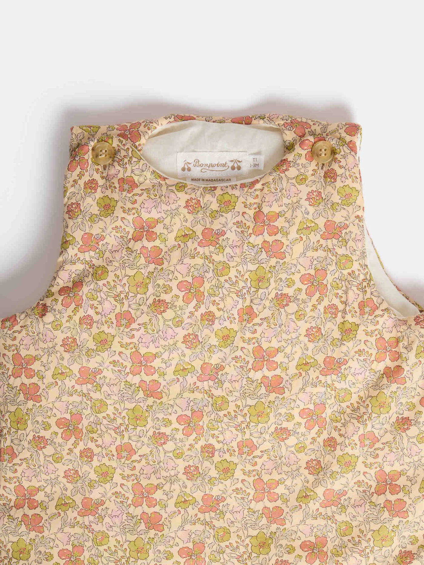 Turbulette Joujou en tissu Liberty jaune en coton biologique