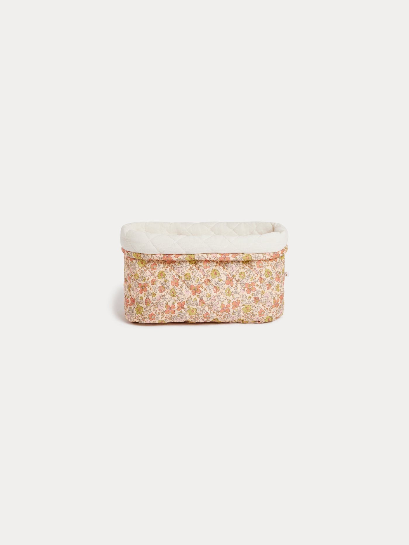 Panière Marlone en tissu Liberty jaune en coton biologique