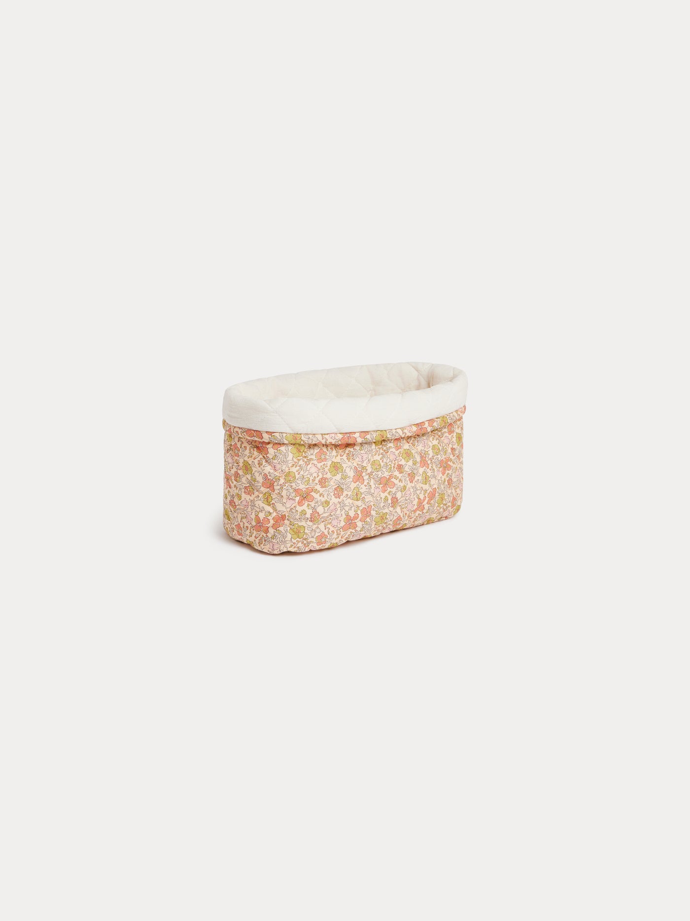 Panière Marlone en tissu Liberty jaune en coton biologique