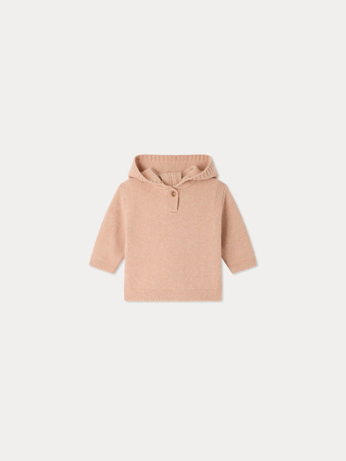 Tainy pink hooded Burnou