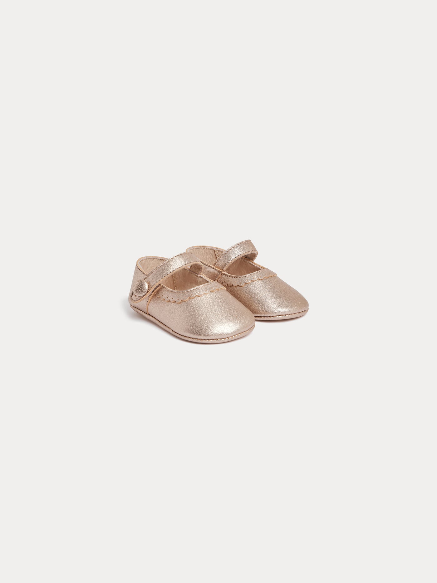 Babies Miray en cuir mordoré
