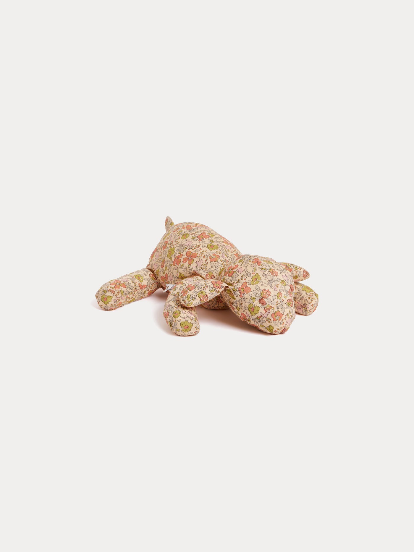 Aimer Kuschelhund aus gelbem Liberty-Stoff Bio-Baumwolle