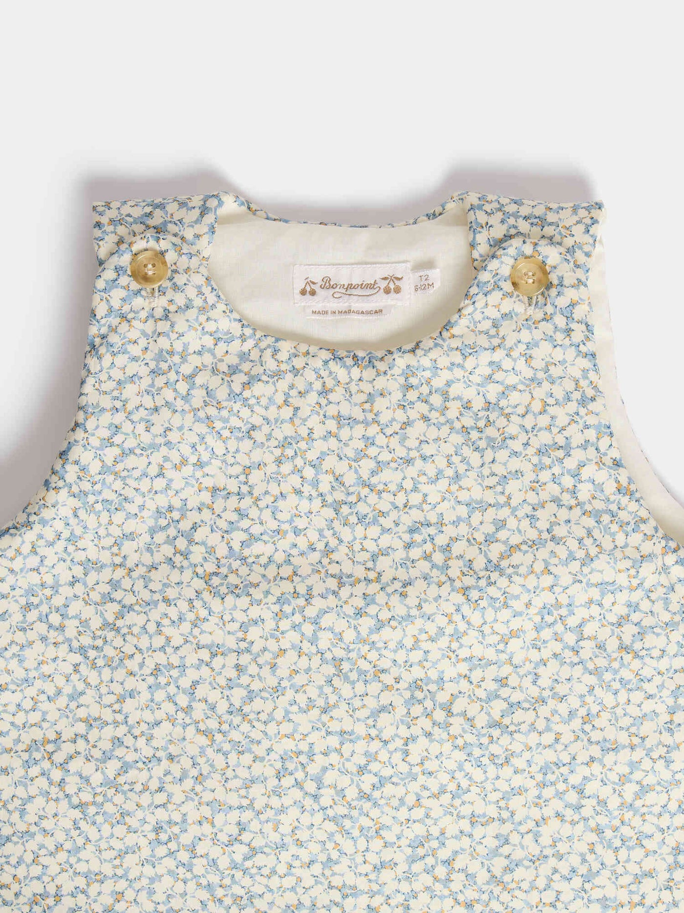 Turbulette Joujou tissu Liberty bleu en coton biologique