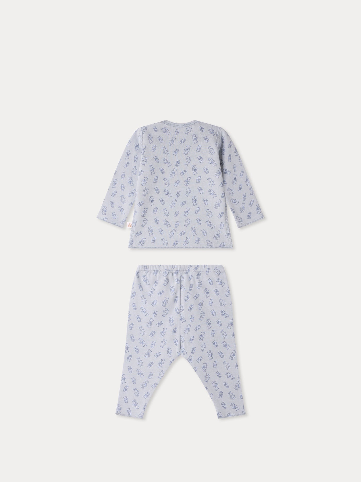 Ensemble Timi imprimé nounours en coton biologique