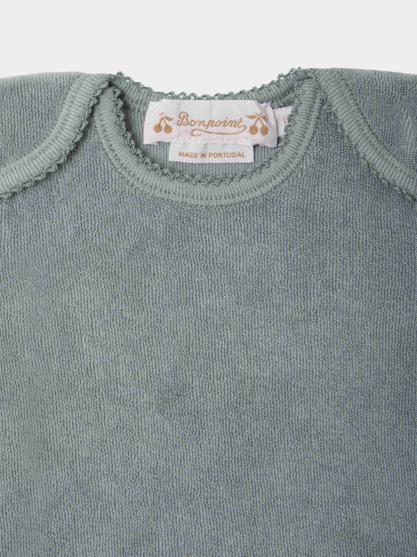 Set Timi aus blauem Bio-Frottee