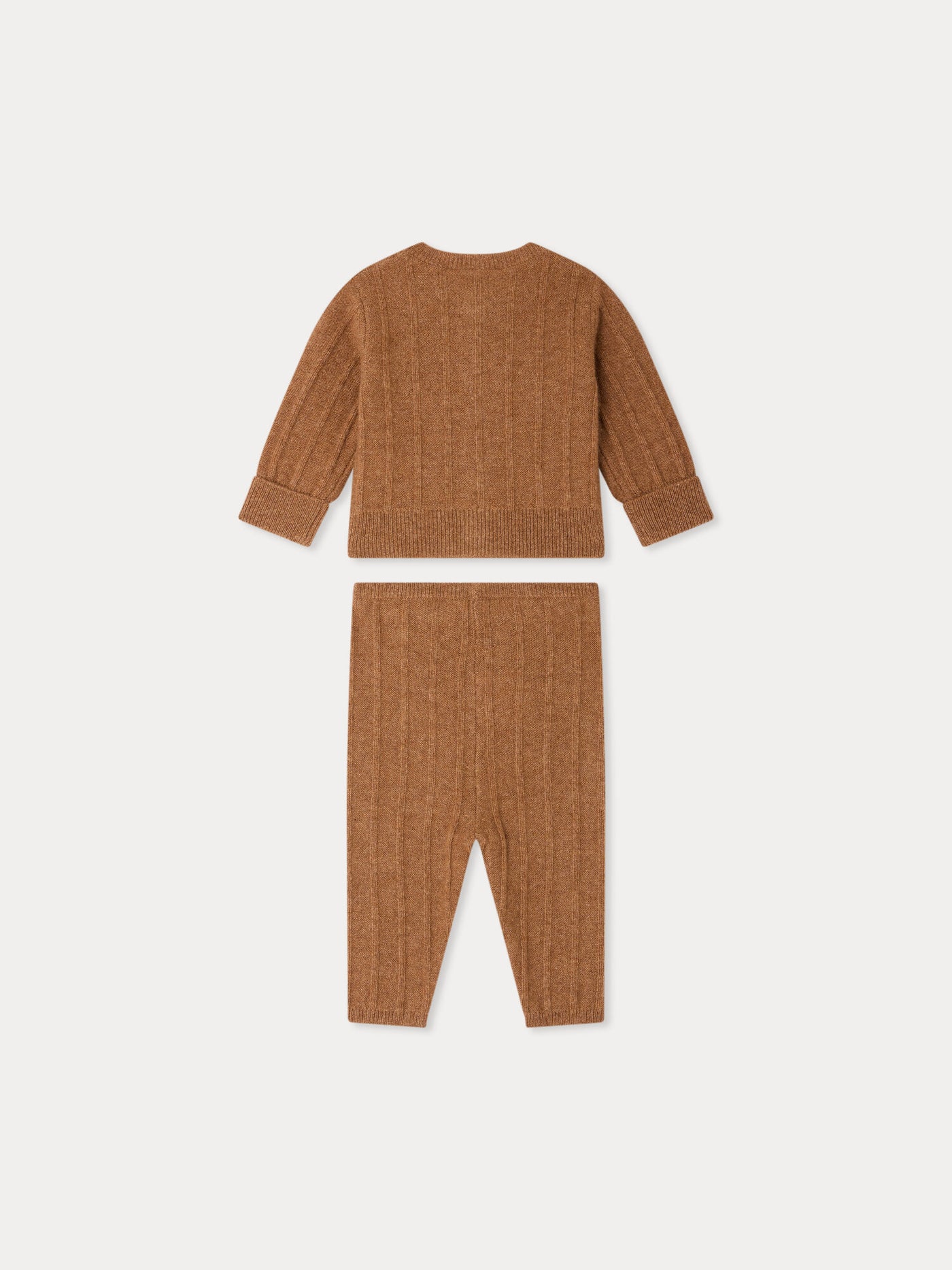 Maxence-Set mit Fantasiestrickmuster aus Kaschmir