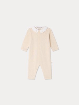 Pyjama Mantou col brodé main Paris nuage en coton biologique