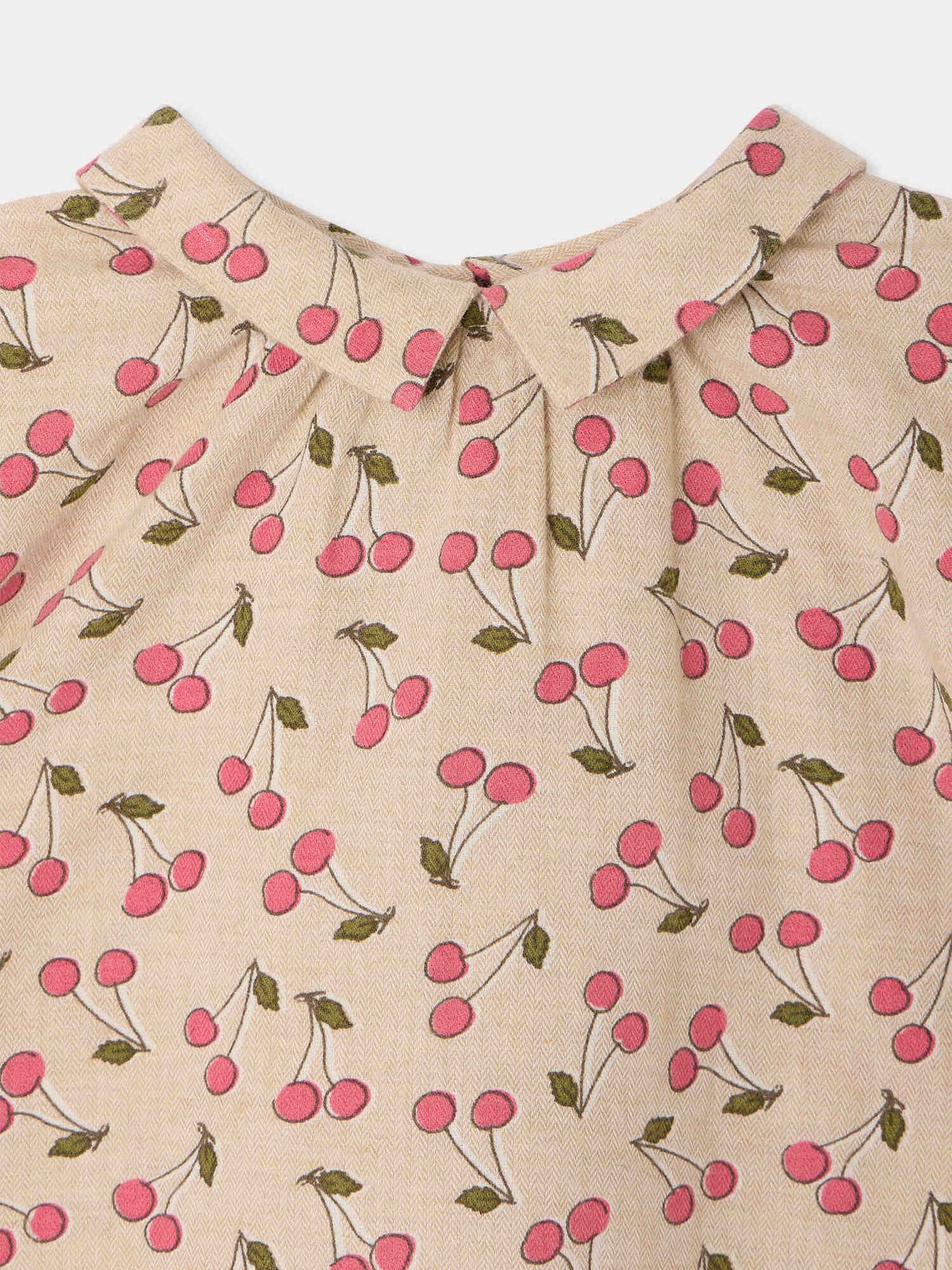 Spitz baby blouse with cherry print organic cotton