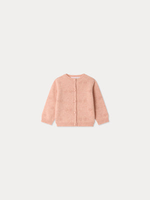 Cardigan bébé Tibile à cerises en cachemire