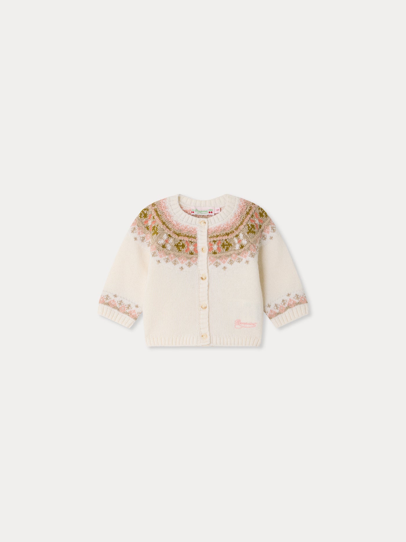 Cardigan bébé Maylia à motifs jacquard