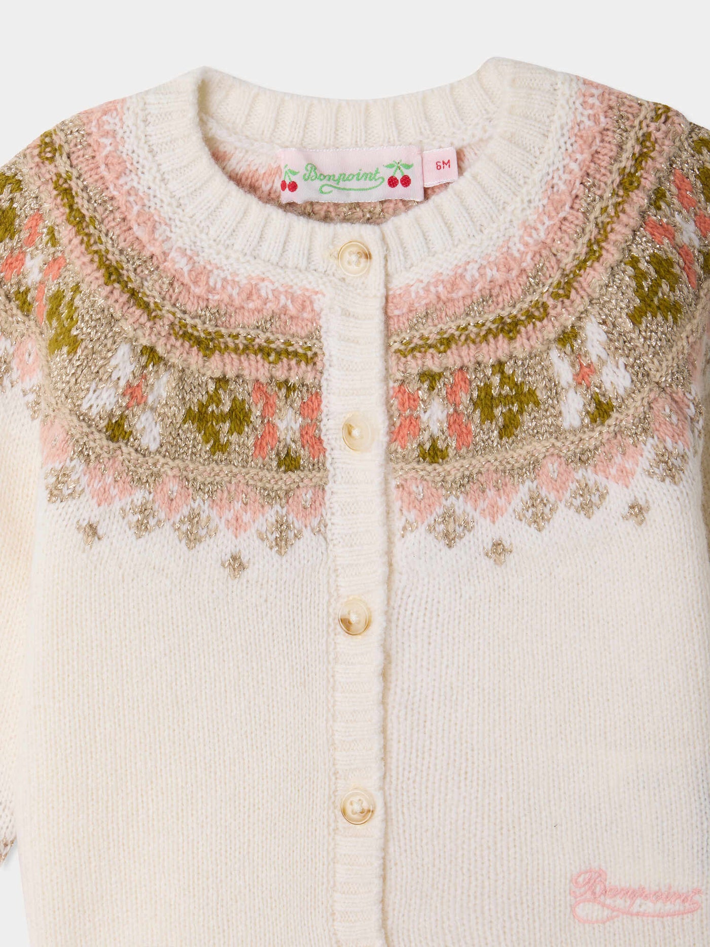 Cardigan bébé Maylia à motifs jacquard